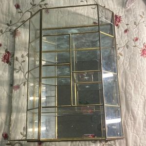 This is a vintage glass closet , the glass needs a bit of clean